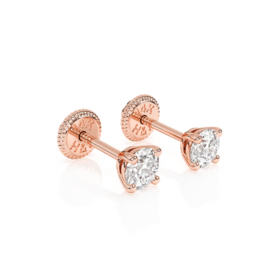 3mm Clear Round CZ Stud Earrings1