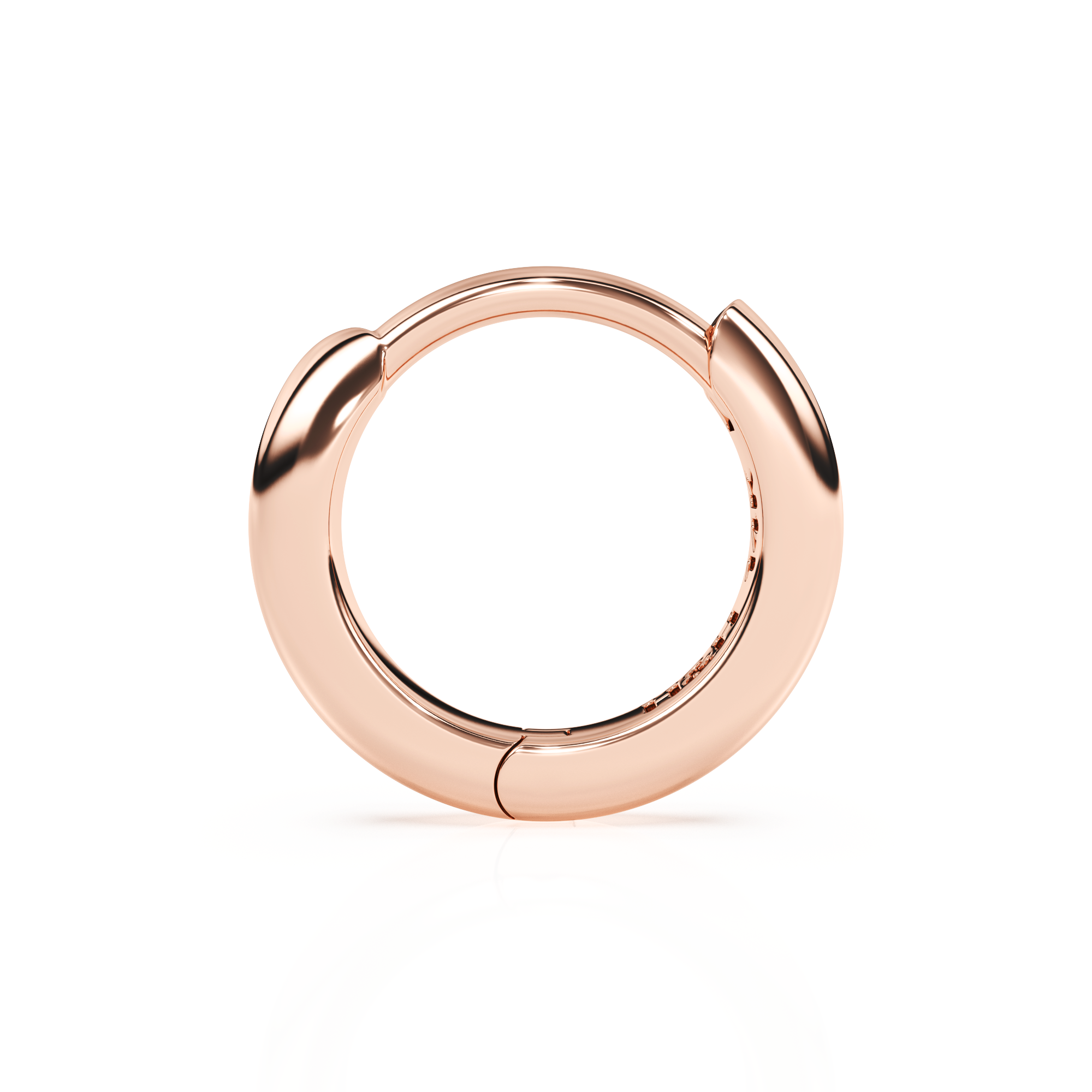 Classic, 9mm Huggie Hoop Earrings - Solid 14K Rose Gold, Huggie Hoop, for Babies & Children