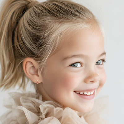 Daring Heart, Pink/Clear Heart CZ Dangle Earrings3