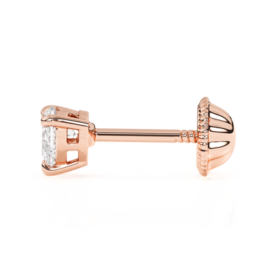 Petite Heart, Clear Heart CZ, Stud Earrings4