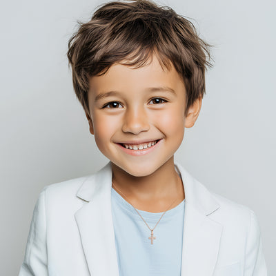 Timeless Light – Children’s Cross Necklace3