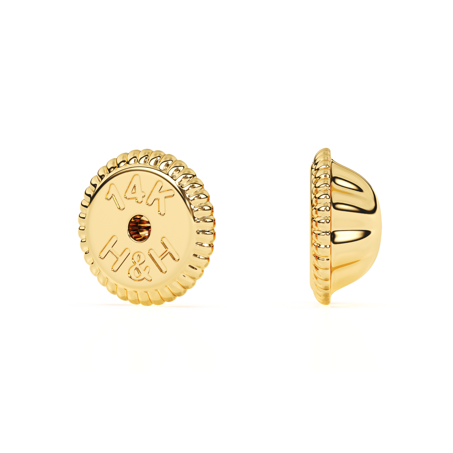 Yellow Gold Screwback - Solid 14K Gold, Screw Back, for Babies & Children