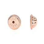 Cierre de rosca de oro rosa - Oro rosa macizo de 14 quilates, cierre de rosca, para bebés y niños