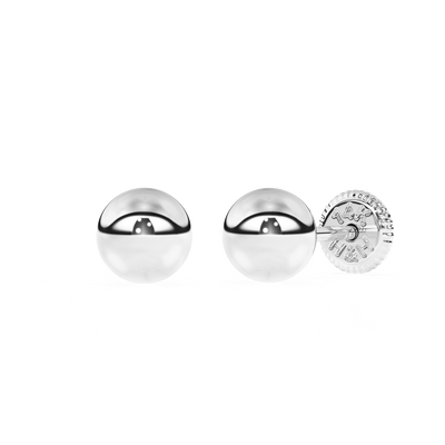 4mm Classic Round Stud Earrings4