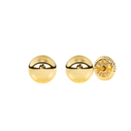 4mm Classic Round Stud Earrings - Solid 14K Gold, Screw Back, for Babies & Children