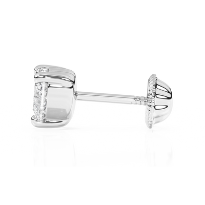 4mm Clear Heart CZ Stud Earrings5