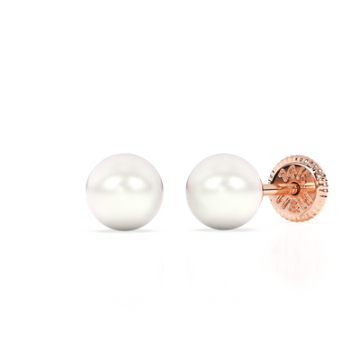 4mm Pearl Stud Earrings4