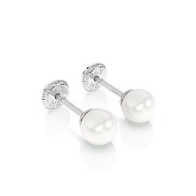 4mm Pearl Stud Earrings1