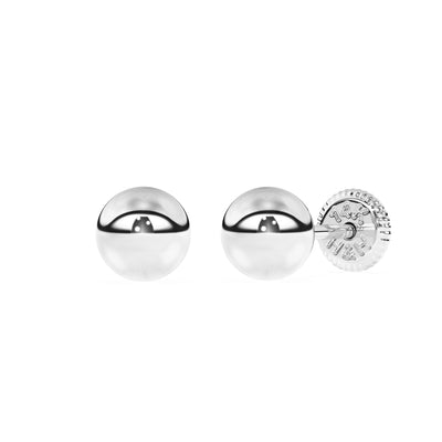 4mm Classic Round Stud Earrings4