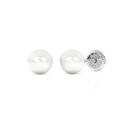 4mm Pearl Stud Earrings4