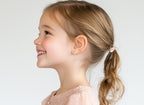 9mm Halo Pavé Clear CZ Huggie Hoop Earrings - Solid 14K Rose Gold, Huggie Hoop, for Babies & Children