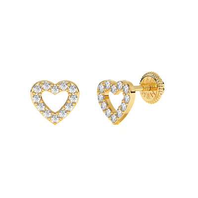 All My Love, Clear Pavé CZ Stud Earrings4