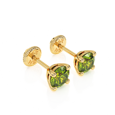 August Birthstone, 4mm Swarovski Crystal Stud Earrings1