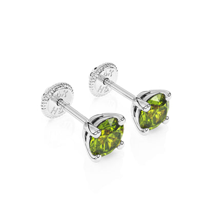 August Birthstone, 4mm Swarovski Crystal Stud Earrings1
