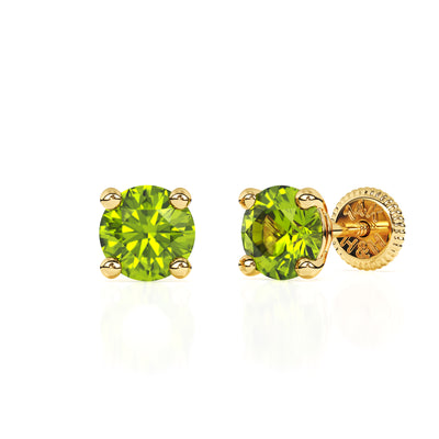 August Birthstone, 4mm Swarovski Crystal Stud Earrings4