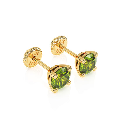 August Birthstone, 4mm Swarovski Crystal Stud Earrings1