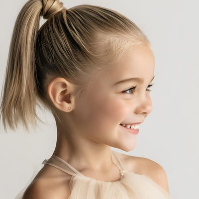 Blooming Rose, Clear CZ Stud Earrings4