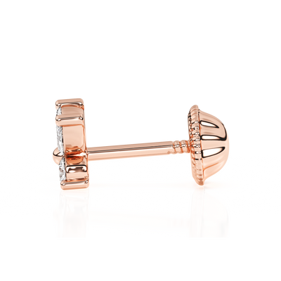 Brilliant Butterfly, Clear CZ Stud Earrings5