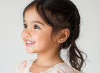 Brilliant Butterfly, Clear CZ Stud Earrings - Solid 14K Rose Gold, Screw Back, for Babies & Children