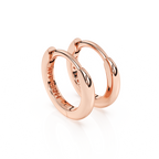 Classic, 9mm Huggie Hoop Earrings - Solid 14K Rose Gold, Huggie Hoop, for Babies & Children
