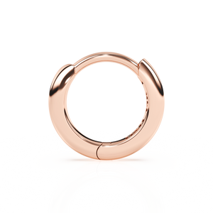 Classic, 9mm Huggie Hoop Earrings - Solid 14K Rose Gold, Huggie Hoop, for Babies & Children