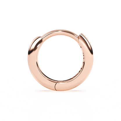 Classic, 9mm Huggie Hoop Earrings - Solid 14K Rose Gold, Huggie Hoop, for Babies & Children