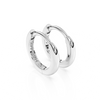 Classic, 9mm Huggie Hoop Earrings - Solid 14K White Gold, Huggie Hoop, for Babies & Children