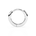 Classic, 9mm Huggie Hoop Earrings - Solid 14K White Gold, Huggie Hoop, for Babies & Children
