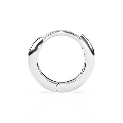 Classic, 9mm Huggie Hoop Earrings - Solid 14K White Gold, Huggie Hoop, for Babies & Children