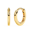 Classic, 9mm Huggie Hoop Earrings - Solid 14K Gold, Huggie Hoop, for Babies & Children