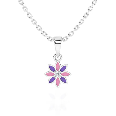 Darling Daisy Flower Charm Necklace1