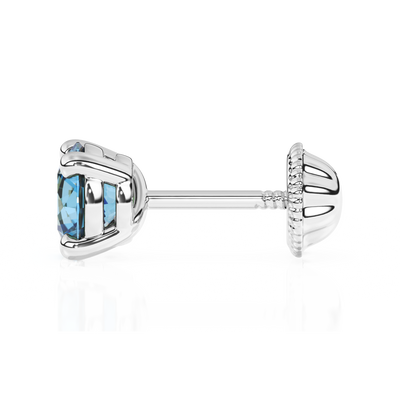 December Birthstone, 4mm Swarovski Crystal Stud Earrings4