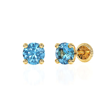 December Birthstone, 4mm Swarovski Crystal Stud Earrings4