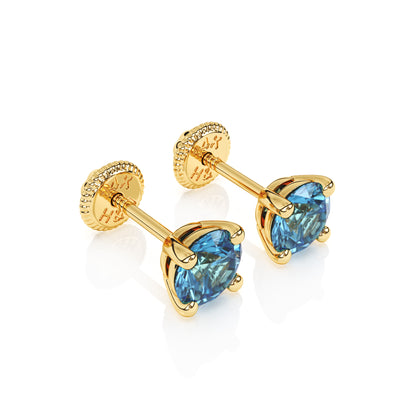 December Birthstone, 4mm Swarovski Crystal Stud Earrings1