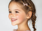 Elegant Heart, Stud Earrings - Solid 14K Rose Gold, Screw Back, for Babies & Children