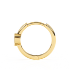 Endless Love, Clear Heart CZ Huggie Hoop Earrings - Solid 14K Gold, Huggie Hoop, for Babies & Children