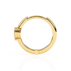 Endless Love, Pink Heart CZ, Huggie Hoop Earrings - Solid 14K Gold, Huggie Hoop, for Babies & Children