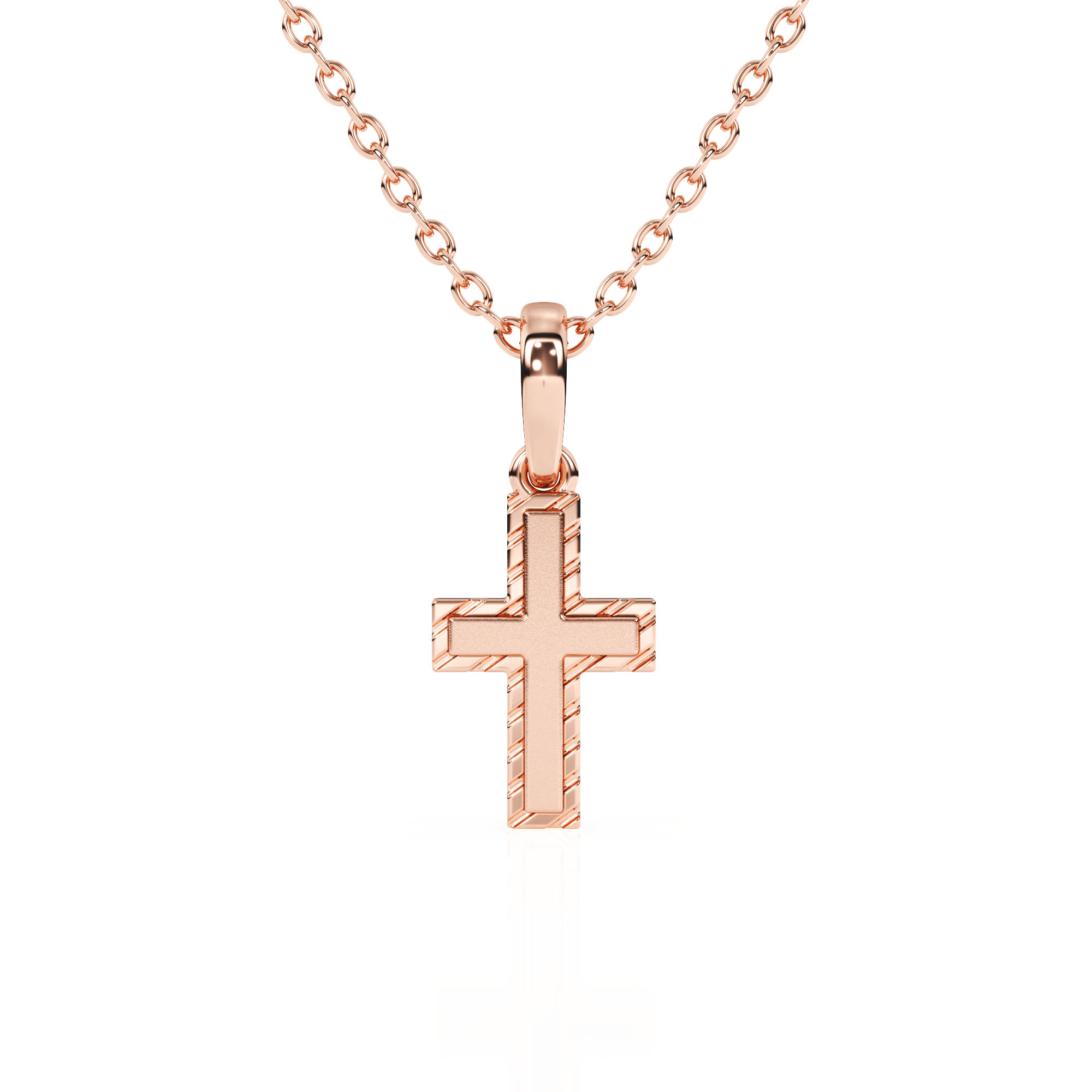 Eternal Grace Children’s Cross Necklace Rose Gold 11