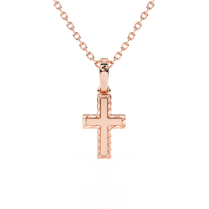 Eternal Grace Children’s Cross Necklace Rose Gold 11