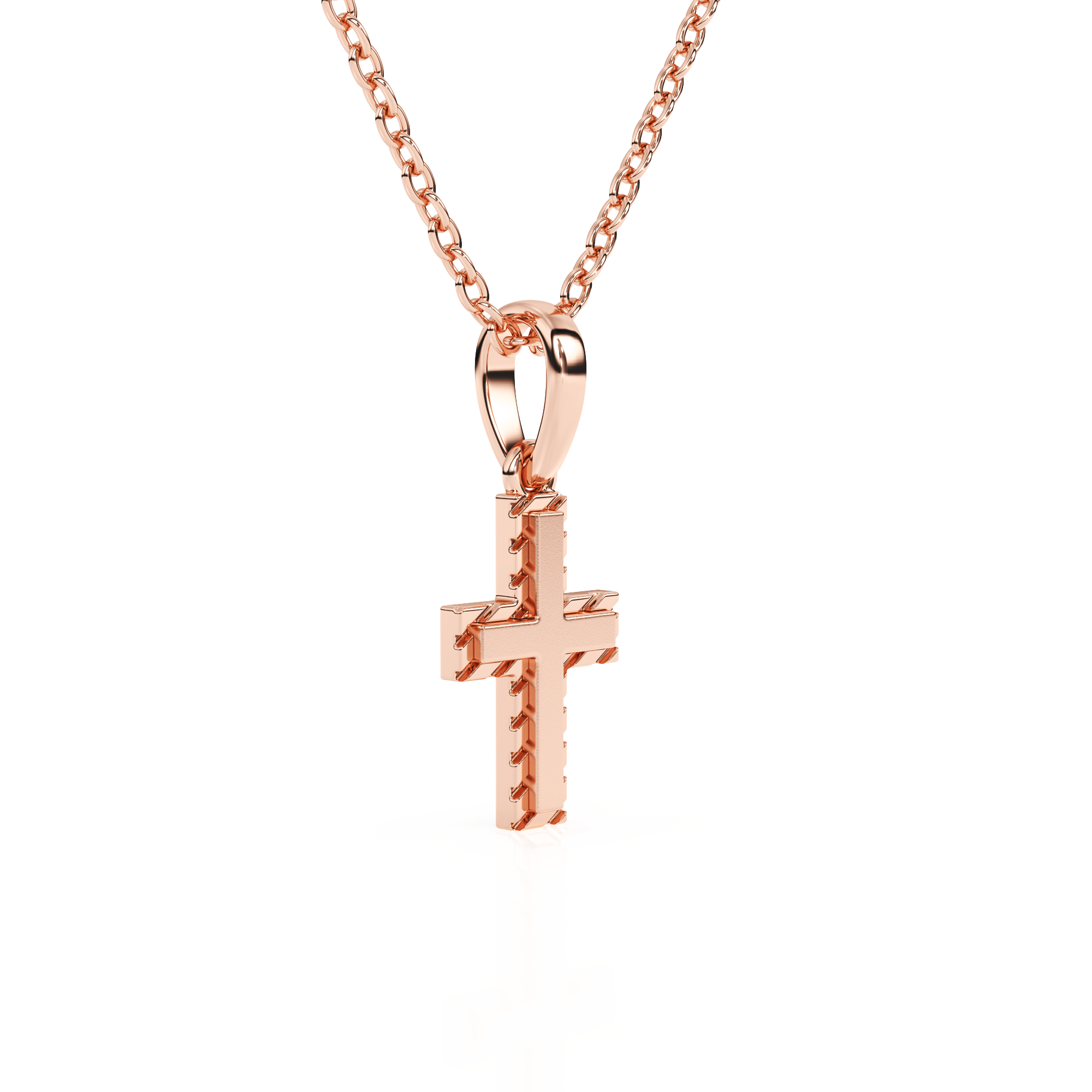 Eternal Grace Children’s Cross Necklace Rose Gold 13