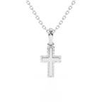 Eternal Grace Children’s Cross Necklace White Gold 6