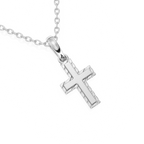 Eternal Grace Children’s Cross Necklace White Gold 7