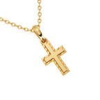 Eternal Grace Children’s Cross Necklace Yellow Gold 2