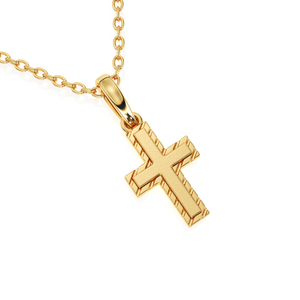 Eternal Grace Children’s Cross Necklace Yellow Gold 2