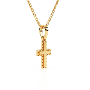 Eternal Grace Children’s Cross Necklace Yellow Gold 3
