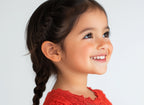 Eternal Blossom, Clear CZ Stud Earrings - Solid 14K Rose Gold, Screw Back, for Babies & Children