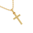 Forever Faithful Children’s Cross Necklace Yellow Gold 2