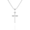 Forever Faithful – Children’s Cross Necklace - For Girls of Faith in Solid 14k White Gold