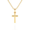Forever Faithful – Children’s Cross Necklace - For Girls of Faith in Solid 14k Yellow Gold