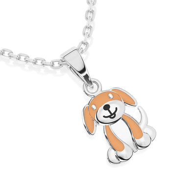 Happy Little Puppy Charm Necklace5